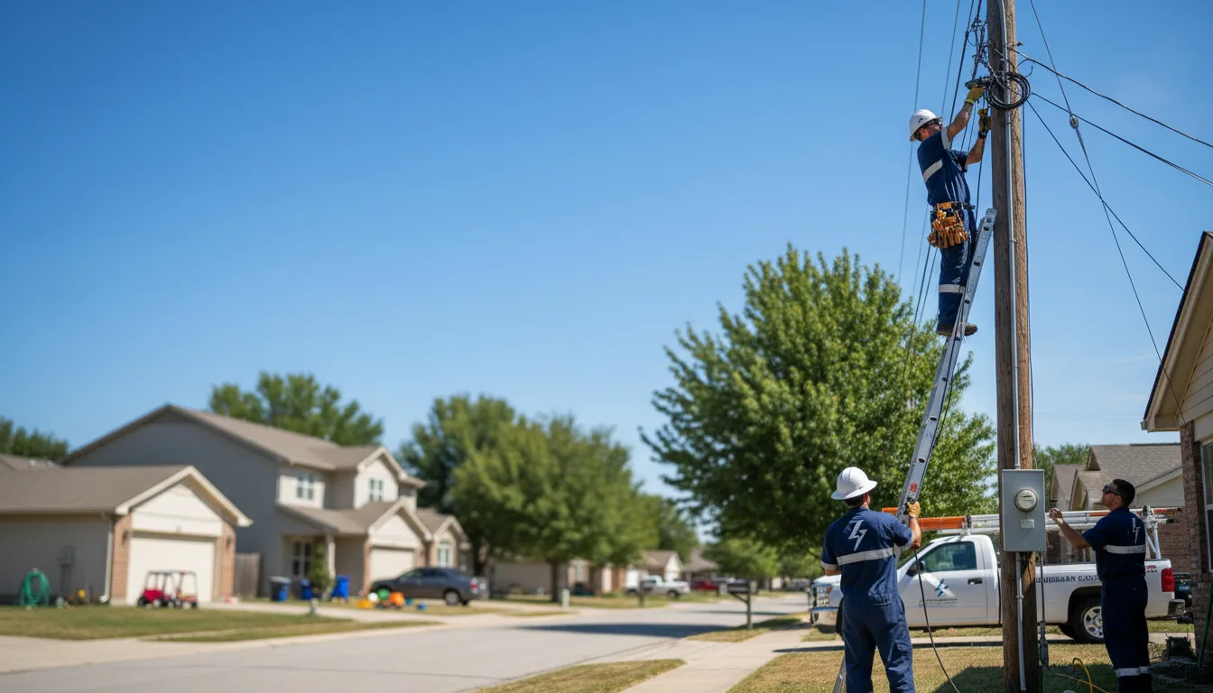 Residential electrician providing installation services in Fleming, CO
